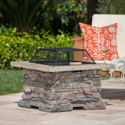 Corporal Square Fire Pit by Christopher Knight Home