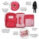 preview thumbnail 3 of 8, Badger Basket Double Doll Travel Case with Bunk Bed and Bedding - Pink