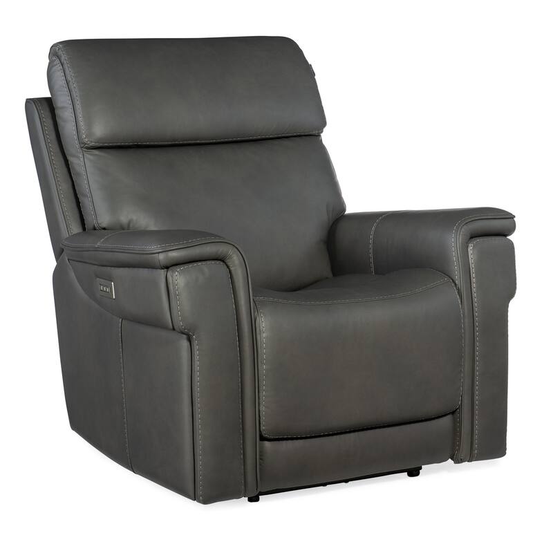 Hooker Furniture SS608-LYRA-POWER-RECLINER Lyra 41" Wide Leather Club - Sahara Dorian Gray