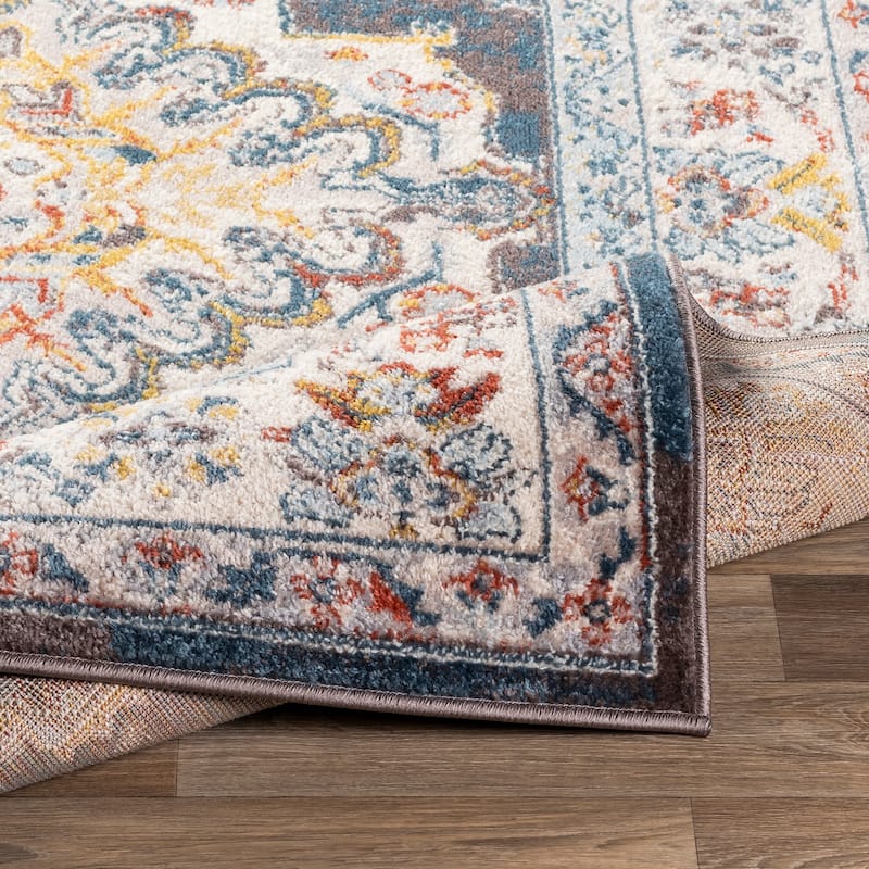 Artistic Weavers Elmas Traditional Persian Medallion Area Rug