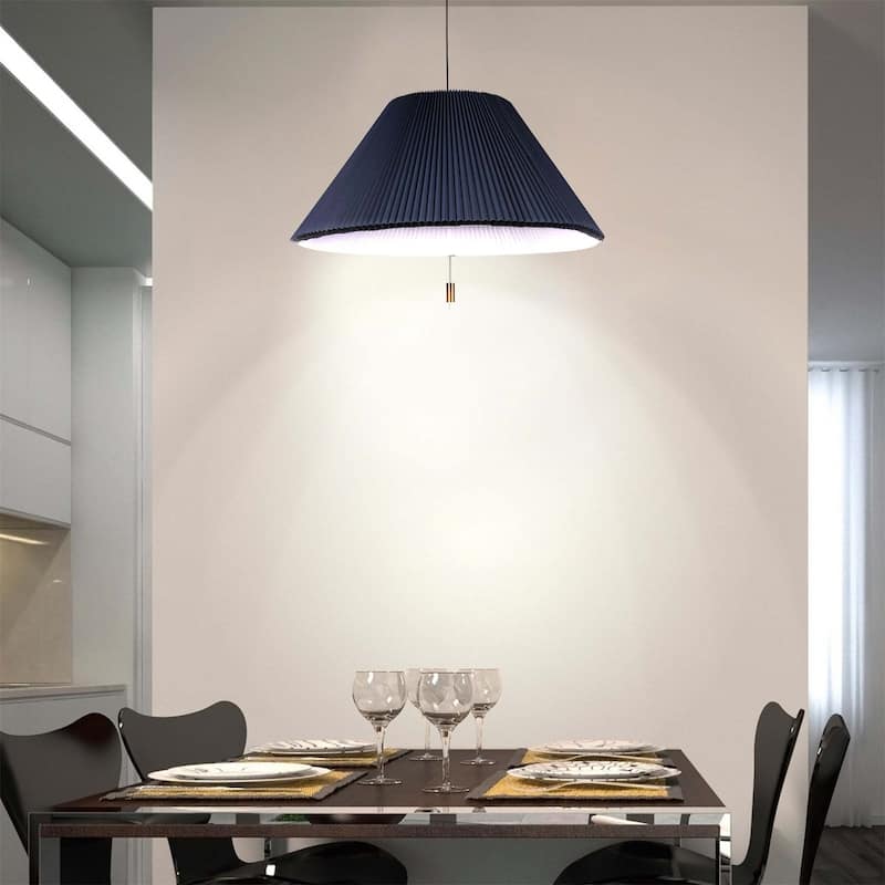 Blue Shape Changing Pendant Lamp - Blue and White