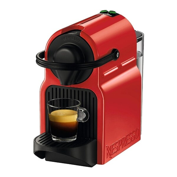 Nespresso Inissia Espresso Machine (24 oz., Red) w/ Capsules (14