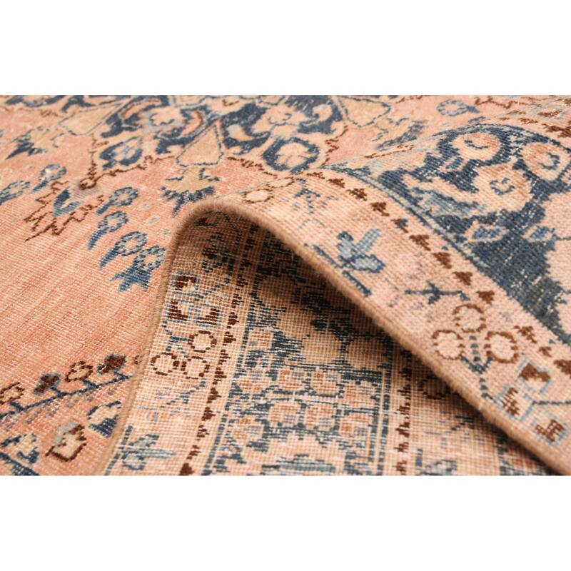 ECARPETGALLERY Hand-knotted Antalya Vintage Blush Wool Rug - 5'11 x 8'9