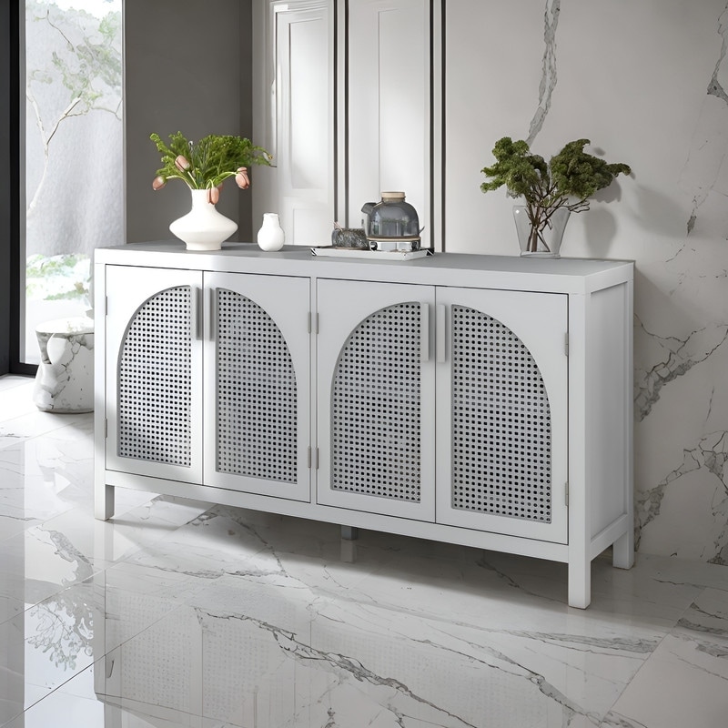 French Connection Rattan Cabinet safewindows