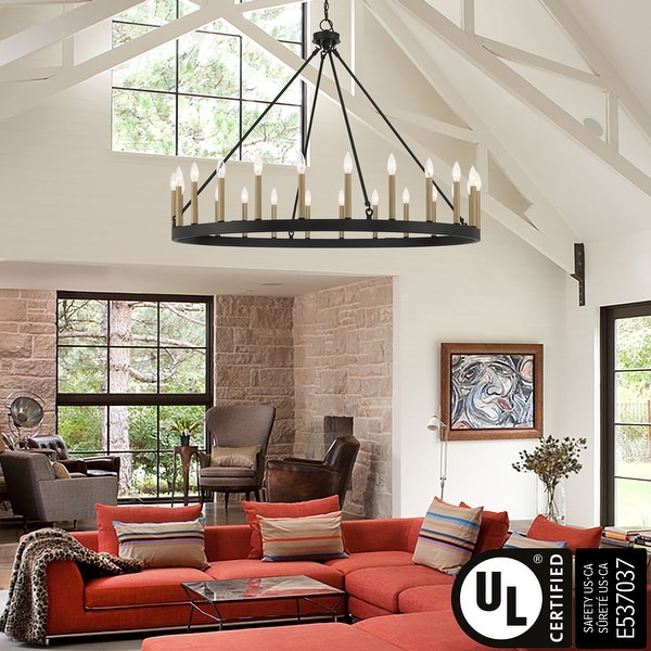 Modern farmhouse wagon wheel chandelier cheap