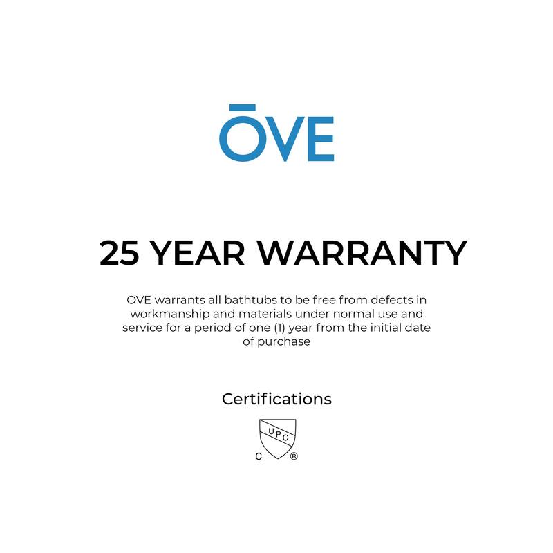 OVE Ayago Free Standing Bathtub Kit with extra Hardware