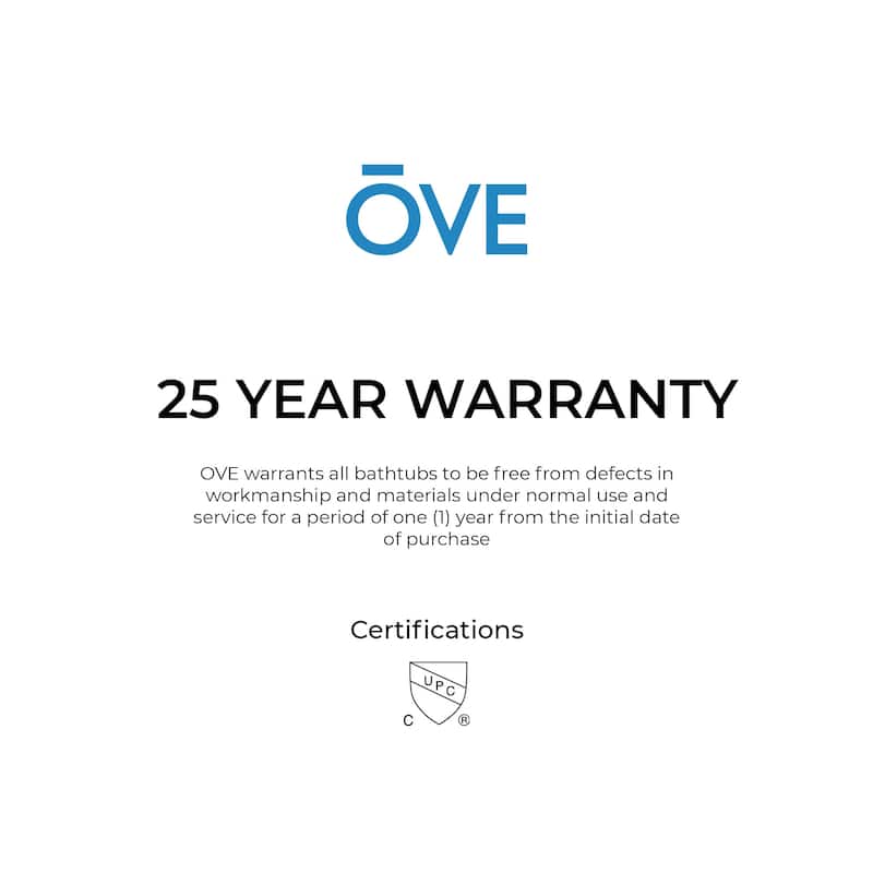 OVE Herschel 60-inch Free-Standing Bathtub in Matte Black