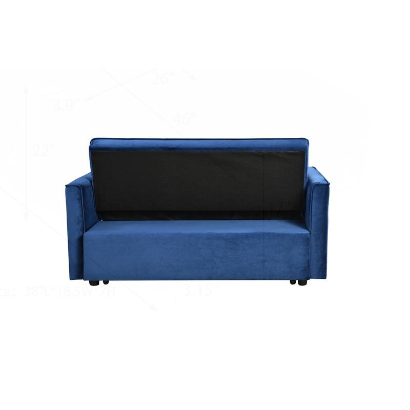 Versatile Convertible Sofa Bed with Reclining Backrest and Extra Pillows for Ultimate Comfort
