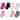 Touched by Nature Toddler Girl Organic Cotton Socks with Non-Skid Gripper for Fall Resistance, Solid Black Pink