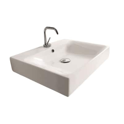 WS Bath Collections 19-11/16" Ceramic Wall Mounted / Vessel Bathroom