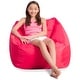preview thumbnail 15 of 54, Posh Creations Coronado Bean Bag Chair for Boys and Girls, Large Chair for Kids, Great for Gaming and Playrooms Red