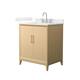 Option White Oak / Giotto Quartz Top / Brushed Nickel