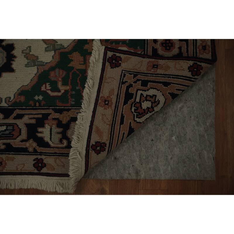 Hand Knotted Oriental 100% Wool Carpet Traditional Medallion Beige & Ivories Sumak Area Rug - 6' 0'' X 4' 1''