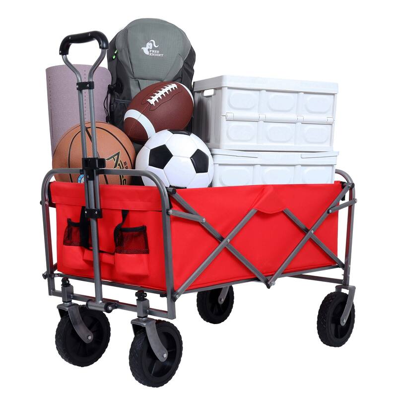 3.1 cu ft. Wagon Cart Foldable with Drink Holders