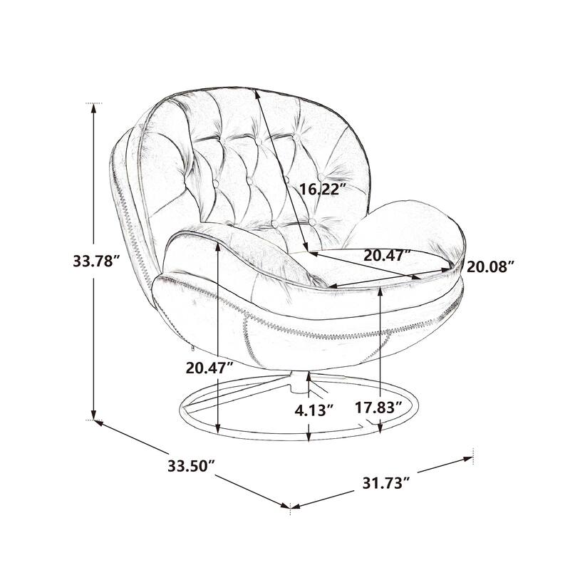 Accent chair with ottoman For Livingroom