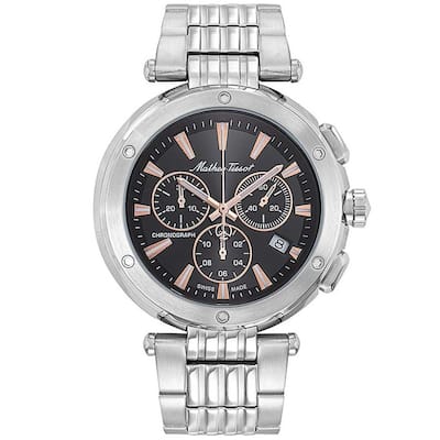 Mathey Tissot Men's Neptune Chrono Black Dial Watch - H912CHRRN - 6 (36)
