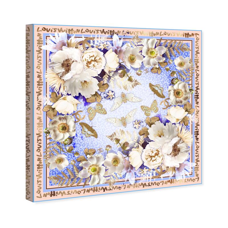 Wynwood Studio Canvas Fashion and Glam Garden Glamourous Blue and Modern & Contemporary Wall Art Canvas Print