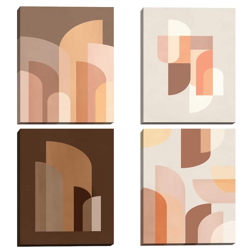 Retro Graphic 2, 3, 4 & 5 by Sisi and Seb Canvas Art Prints