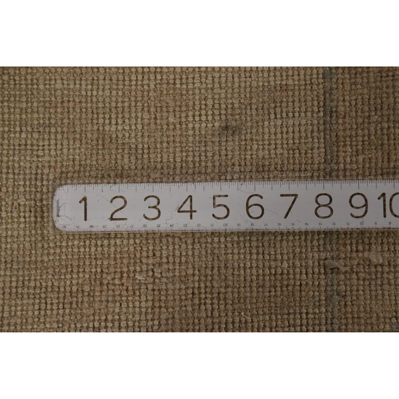 Hand Knotted Oriental 100% Wool Carpet Transitional All-Over Greys & Charcoal Oushak Area Rug - 14' 8'' X 12' 3''