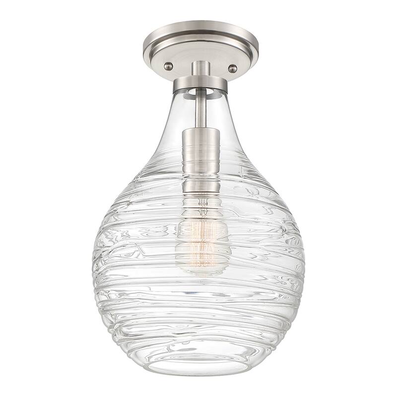 Quoizel Genie 1-light Semi-flush Mount - Brushed Nickel