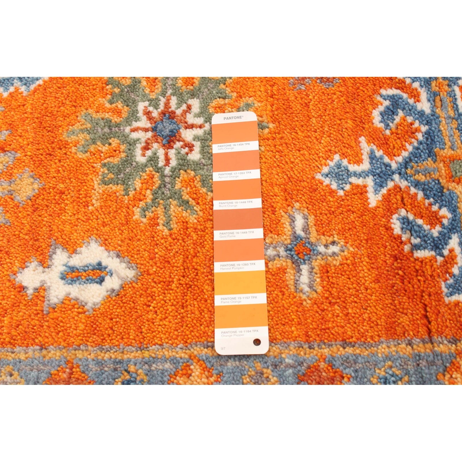 Ecarpetgallery Hand Knotted Royal Kazak Orange Wool Rug 5 39 6 X 7 39 10 Overstock