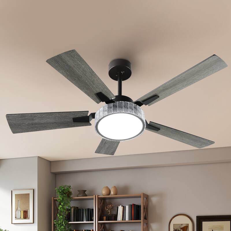 Moasis 52 Inch Crystal Ceiling Fans with Lights and Remote Control - 52 Inches
