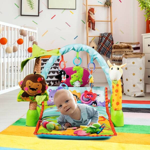 Shop Gymax 4 In 1 Activity Play Mat Baby Activity Center W 3