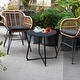 preview thumbnail 5 of 47, Clihome Weather-resistant Outdoor Steel Round Side Table