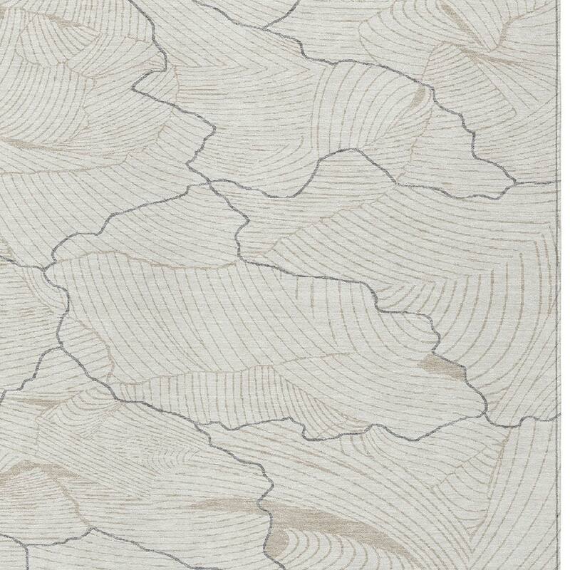 HomeRoots Abstract Transitional Rectangle Outdoor Rug