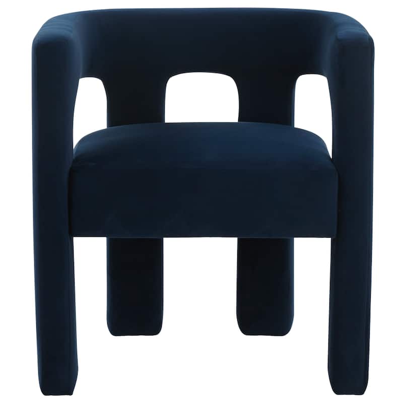 SAFAVIEH Couture Deandre Cut Out Accent Chair (Fully Assembled) - 24.8 IN W x 20.8 IN D x 26.8 IN H