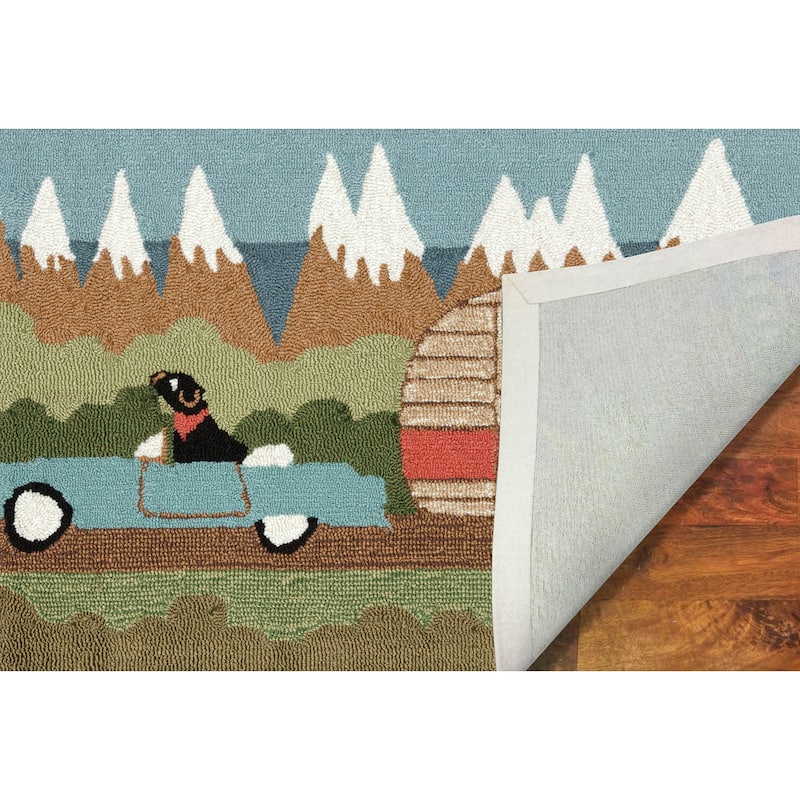Liora Manne Frontporch Camping Dog Indoor/Outdoor Rug