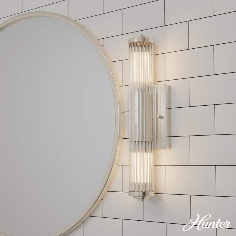 Hunter Holly Grove Bathroom Vanity Wall Light, Art or Shelf Light - Contemporary - Damp Rated!