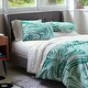 Novogratz by Utica Zebra Marble Patina Teal Comforter Set - Bed Bath ...