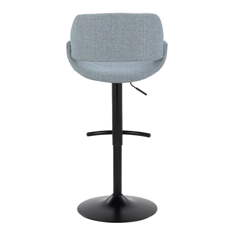 Silver Orchid Svellingen Adjustable Bar Stool with Rounded T Footrest - Set of 2