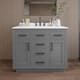 Option Dark Gray / White Quartz Top / Matte Black
