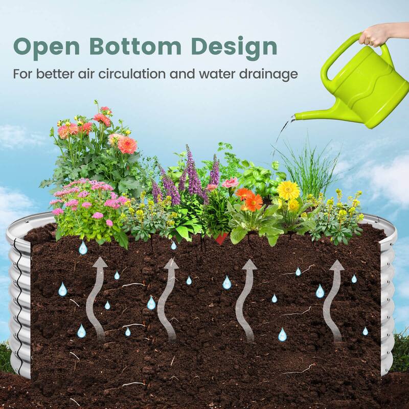 Costway 2 PCS Raised Garden Bed Kit Planter Raised Garden Boxes - See Details