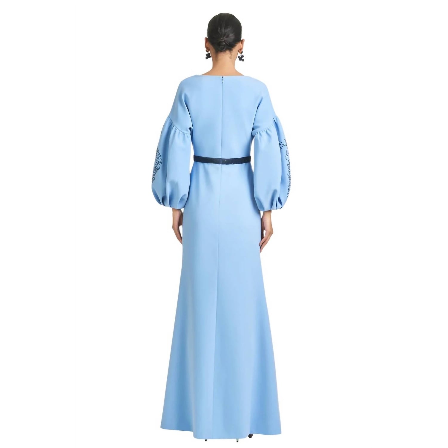 navy blue dress for baby girl Sachin Babi - Naomi Light Blue Halter Dress main image 0