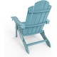 preview thumbnail 59 of 58, WINSOON All Weather HIPS Outdoor Folding Adirondack Chairs Set of 8