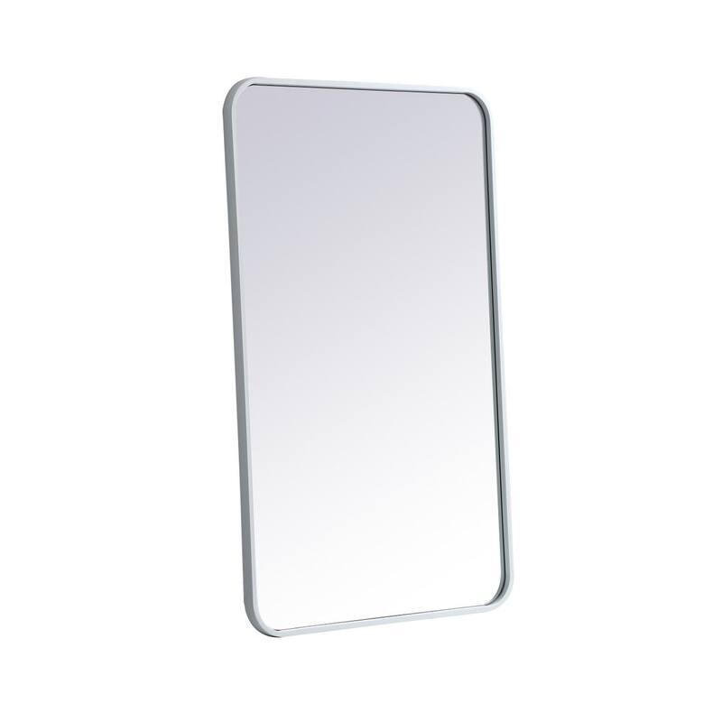 Ezra Soft Corner Metal Rectangular Mirror