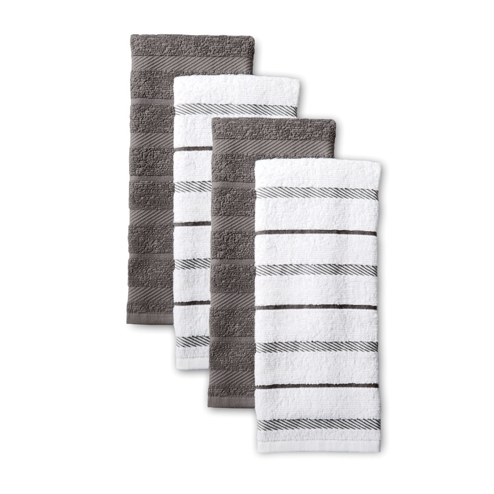 Barmop Towels 2 Pack Gray Dish Drying Cotton Hand Kitchen Towel