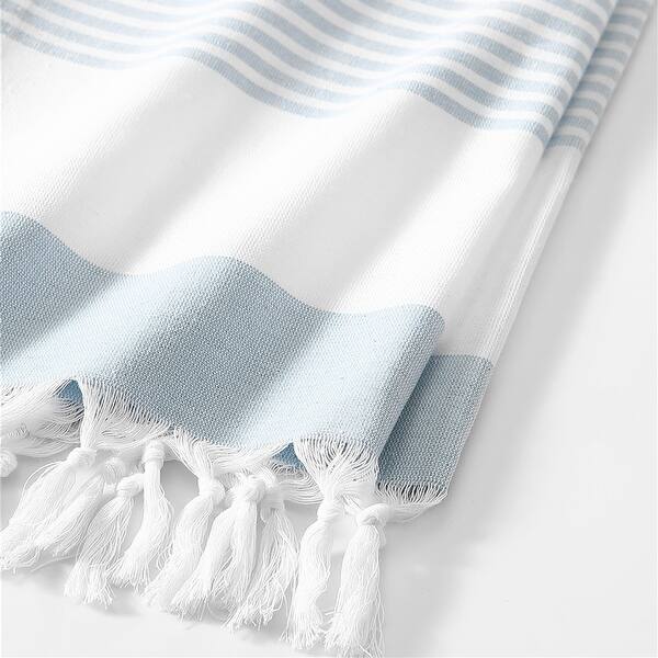 Boho Harper Stripe Knotted Tassel Hand Towels Set of 2 - 16x30 - Bed Bath & Beyond - 33565098
