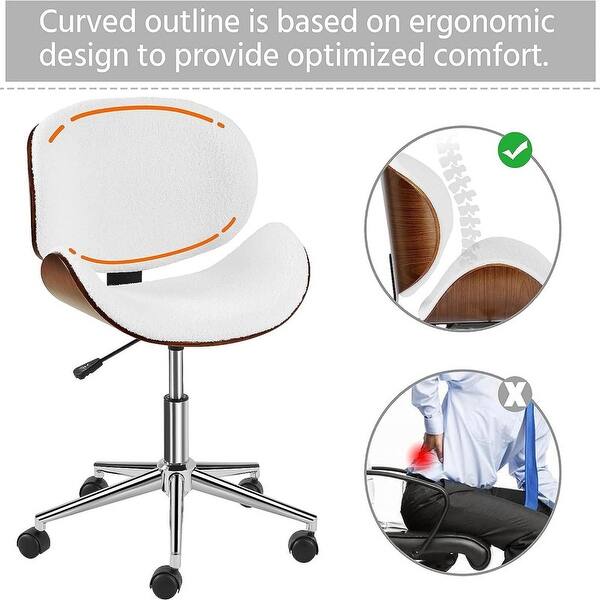 Ergonomic Desk Chair Armless Office Chair White Bed Bath & Beyond