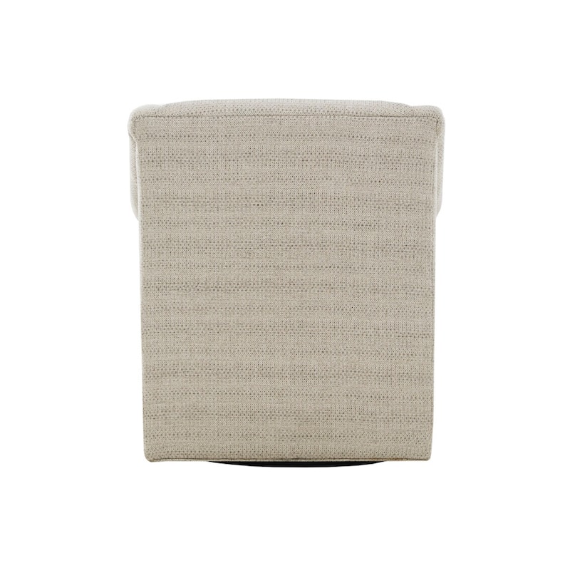 Roomfitters 360 Degree Swivel Glider Chair, Transitional Jacquard Accent Armchair, Rotating Rocker with Removable Cushion, Tan