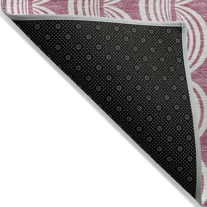 HomeRoots Ogee Transitional Rectangle Outdoor Rug