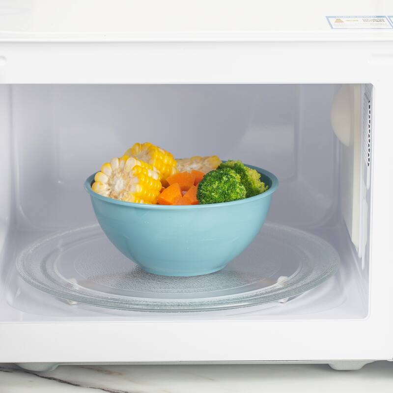 COOK WITH COLOR - 12 Piece Plastic Nesting Bowls - 6 Prep Bowls and 6 Lids, Microwave Safe
