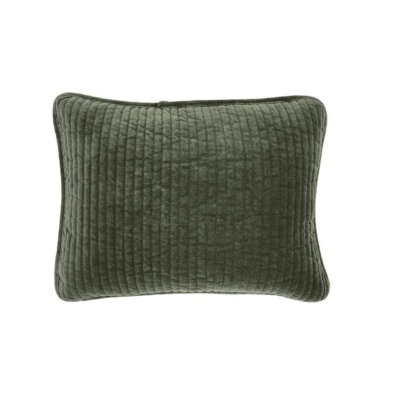 HiEnd Accents Stonewashed Cotton Velvet Boudoir Pillow