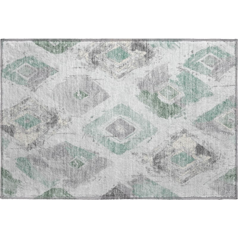 Premium Washable Super Soft Modern Diamonds Mayfield Rug