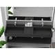 preview thumbnail 111 of 175, Juniper Stone Solid Surface Wall-mounted Vessel Sink 60" - Black