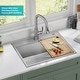 preview thumbnail 20 of 150, KRAUS Kore Workstation Drop-In Stainless Steel Kitchen Sink