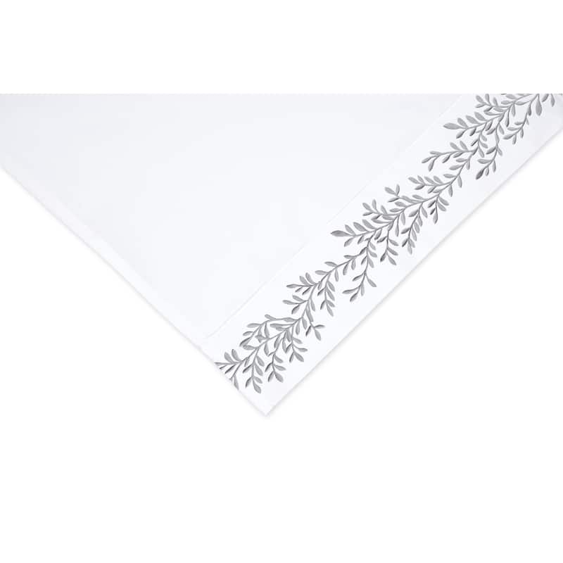 Home Sweet Home Collection 600TC Cotton Floral Vine Embroidery Sheet Set - 3 colors